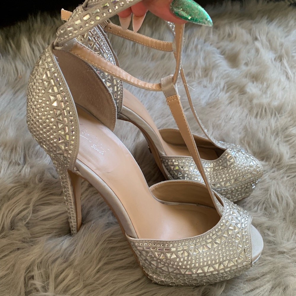 Jessica Simpson diamond heels